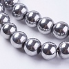 Synthetic Magnetic Hematite Beads Strands G-H1099-1-3
