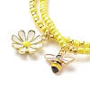 2Pcs Glass Seed Beaded Stretch Bracelets Set BJEW-JB08088-04-5