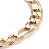Vacuum Plating 304 Stainless Steel Figaro Chain Anklets AJEW-I295-02G-3