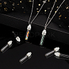 12Pcs 2 Style Clear Glass Tube Wish Bottle Pendants FIND-PH0017-07-5