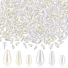 300Pcs 6 Styles ABS Plastic Imitation Pearl Beads KY-GA0001-37-1