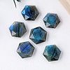 Natural Labradorite Carved Healing Star of David Ornaments PW-WG41086-01-3