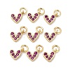 Brass Micro Pave Cubic Zirconia Charms RB-I078-66G-01-NR-1