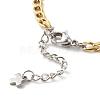 304 Stainless Steel Chain Bracelet Makings AJEW-JB00996-02-5