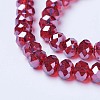 Electroplate Glass Beads Strands X-EGLA-A034-T6mm-A06-3