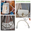 WADORN 2Pcs 2 Style Acrylic Imitation Keshi Pearl & Aluminium Chain Bag Handles DIY-WR0002-69P-7