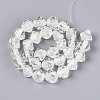 Handmade Foil Glass Beads Strands FOIL-N033-01E-1
