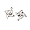 201 Stainless Steel Laser Cut Pendants STAS-P428-05P-2