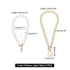 4Pcs 2 Style Bag Chain Strap Set FIND-WR0002-11-4