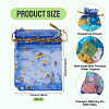 30Pcs Gold Stamping Moon Star Organza Drawstring Gift Bags ABAG-TA0002-21D-4