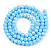 Electroplate Glass Beads Strands EGLA-A034-P8mm-A06-3