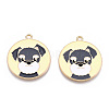 Eco-Friendly Alloy Enamel Pendants X-ENAM-Q437-053-NR-3