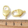 Brass Lobster Claw Clasps KK-F893-04G-3