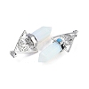 Opalite Faceted Pointed Bullet Big Pendants G-H076-02P-08-2