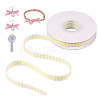 10 Yards Flat Polycotton(Polyester Cotton) Ribbon OCOR-TAC0030-01A-1
