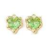 Brass Micro Pave Cubic Zirconia Charms KK-L208-06G-06-2