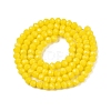 Opaque Solid Color Imitation Jade Glass Beads Strands LS-EGLA-A044-P4mm-D04-3