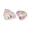 Handmade Gold Sand Lampwork Beads LAMP-L083-01-2