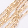 Electroplate Glass Beads Strands EGLA-R048-2mm-35-1