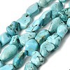 Natural Green Turquoise Beads Strands G-N0312-01-2