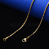 Vacuum Plating 304 Stainless Steel Coreana Chain Necklace NJEW-S420-005A-G-4