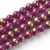 Natural Mashan Jade Beads Strands G-F670-A20-8mm-1