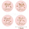 1.5 Inch Thank You Sticker DIY-WH0215-23-2