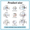 90Pcs 9 Styles 2-Hole Natural Shell Buttons BUTT-PH0001-49-4