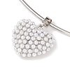 Brass with ABS Imitation Pearl Charm Necklace BJEW-Q350-05C-P-2