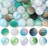 200Pcs 10 Styles Imitation Pearl & Opaque Acrylic Berry Beads OACR-FS0001-96A-2