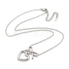 Ion Plating(IP) 304 Stainless Steel Pendants Necklace for Women NJEW-A027-04P-2