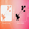 Plastic Drawing Painting Stencils Templates DIY-WH0396-193-2