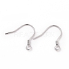 Anti-Tarnish Rhodium Plated 925 Sterling Silver Earring Hooks STER-D035-22P-1