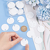 30Pcs Blank Double-sided Heat Transfer Aluminium Pendants DIY-BC0012-89B-3