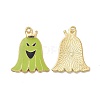 Halloween Theme Rack Plating Alloy Enamel Pendants PALLOY-O109-55LG-1