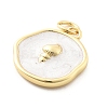 Ocean Theme Brass Enamel Pendants KK-Q029-01H-G-3