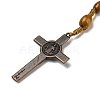 Alloy Religion Crucifix Cross Pendant Necklaces NJEW-E096-01R-01-3