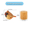 Wooden Birds and Tree Stump Ornaments JX722A-2