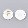 Freshwater Shell Links connectors SHEL-S274-22F-G-2
