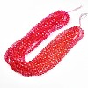 Baking Paint Transparent Glass Beads Strands DGLA-A035-T10mm-A02-2