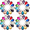 Alloy Glass Pendants PALLOY-SC0002-32-1