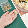 60Pcs 2 Colors Long-Lasting Plated Brass Hoop Earrings Findings KK-AN0001-01-3