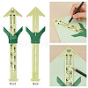 Gorgecraft Sliding Gauge Measuring Sewing Ruler Tool and Plastic 5-in-1 Sliding Gauge TOOL-GF0001-28-3