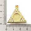 Golden Brass Pendants KK-L209-007G-03-3