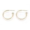 Brass Stud Earrings EJEW-L245-001LG-1