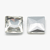 Pointed Back Glass Rhinestone Cabochons RGLA-T027-10x10mm-01-2