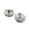 4-Petal Tibetan Style Alloy Flower Bead Caps TIBE-S222-P-NR-2