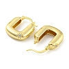 Rack Plating Brass Micro Pave Cubic Zirconia Hoop Earrings EJEW-P239-01G-2