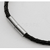 Cowhide Bracelets with Brass Findings X-BFS020-1-2