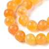 Dyed Natural White Jade Beads Strands G-T138-8mm-210-34-3